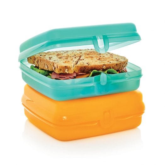Boîte à Sandwich Triangulaire Poggapp - Réutilisable, Transparente, 13x18x8cm